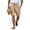 Khaki-N1, variant on Mens 5" Linen Shorts Drawstring Elastic Waist Shorts Casual Lightweight Summer Beach Linen Shorts Flat Front Cotton Linen Daily Wear Outfit with Pockets,Black 3XL
