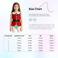 thumbnail image 7 of Alvivi Kids Girls Christmas Dance Jumpsuit Xmas Camisole Striped Gymnastics Leotard Sparkly Sequins Sleeveless Bodysuit Red 6, 7 of 7