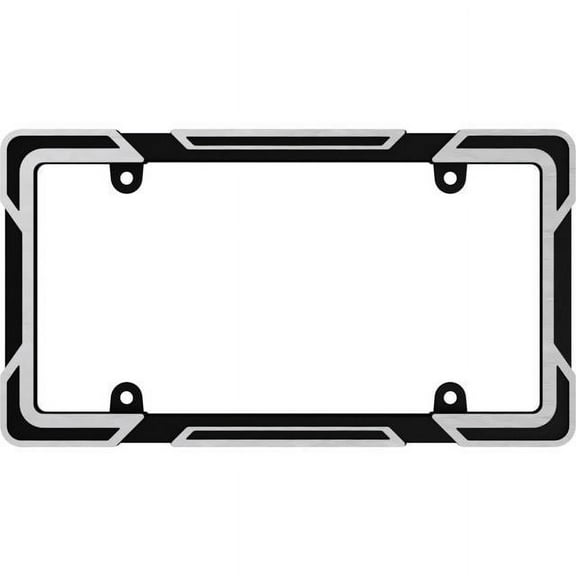 Cruiser Accessories Machined License Plate Frame, Black 58450
