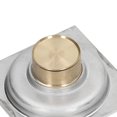 thumbnail image 3 of Shower Grates Electroplating Square Odor and Insect Repellent Lengthen Large Displacement Floor Drain for Bathroom Balcony L, 3 of 4