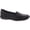 Black, variant on Easy Street Womens SEABIDE Leather Slip On Loafers