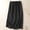 Black, variant on Womens Linen Skirt Elastic High Waisted Casual Straight Cotton Linen Casual Comfy Midi Skirt with Slit Pockets