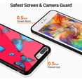 thumbnail image 2 of Étui Rouges pour iPhone TP/iPhone X, Pare-Chocs Antichoc en TPU Souple & Dos Dur en Aluminium Résistant aux Rayures Mignon Girly pour iPhone X, 2 of 6