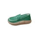 thumbnail image 4 of Zapatos de mujer Yinane ligeras suaves sin cordones para trabajo al aire libre interiores verde 36 Plataforma, 4 of 8