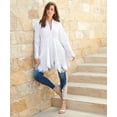 thumbnail image 6 of Roaman's Women's Plus Size Poplin Embroidered Swing Tunic, 6 of 6