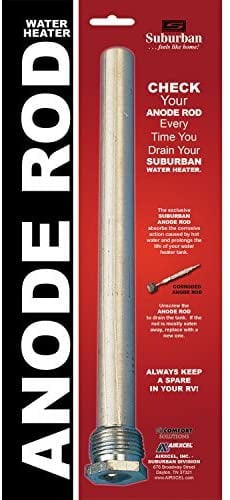 Surban 233516 Alum Anode Rod for Suburban Water Heaters 9" L x 3/4" Pipe Thread