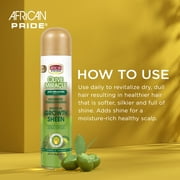 African Pride Olive Miracle Shine Enhancing Maximum Strengthening Magical Growth Sheen Hair Spray, 8 oz., Unisex