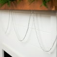 thumbnail image 3 of Northlight Lame Beaded Christmas Garland - 15' x .25" - Celestial Silver - Unlit, 3 of 6