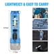 thumbnail image 1 of Mini llavero linterna con hebilla USB recargable linterna de emergencia (azul), 1 of 4