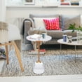 thumbnail image 2 of CNCEST Modern Acrylic Side Table,Clear Round End Table for Living Room,Bedroom,Office, 2 of 8