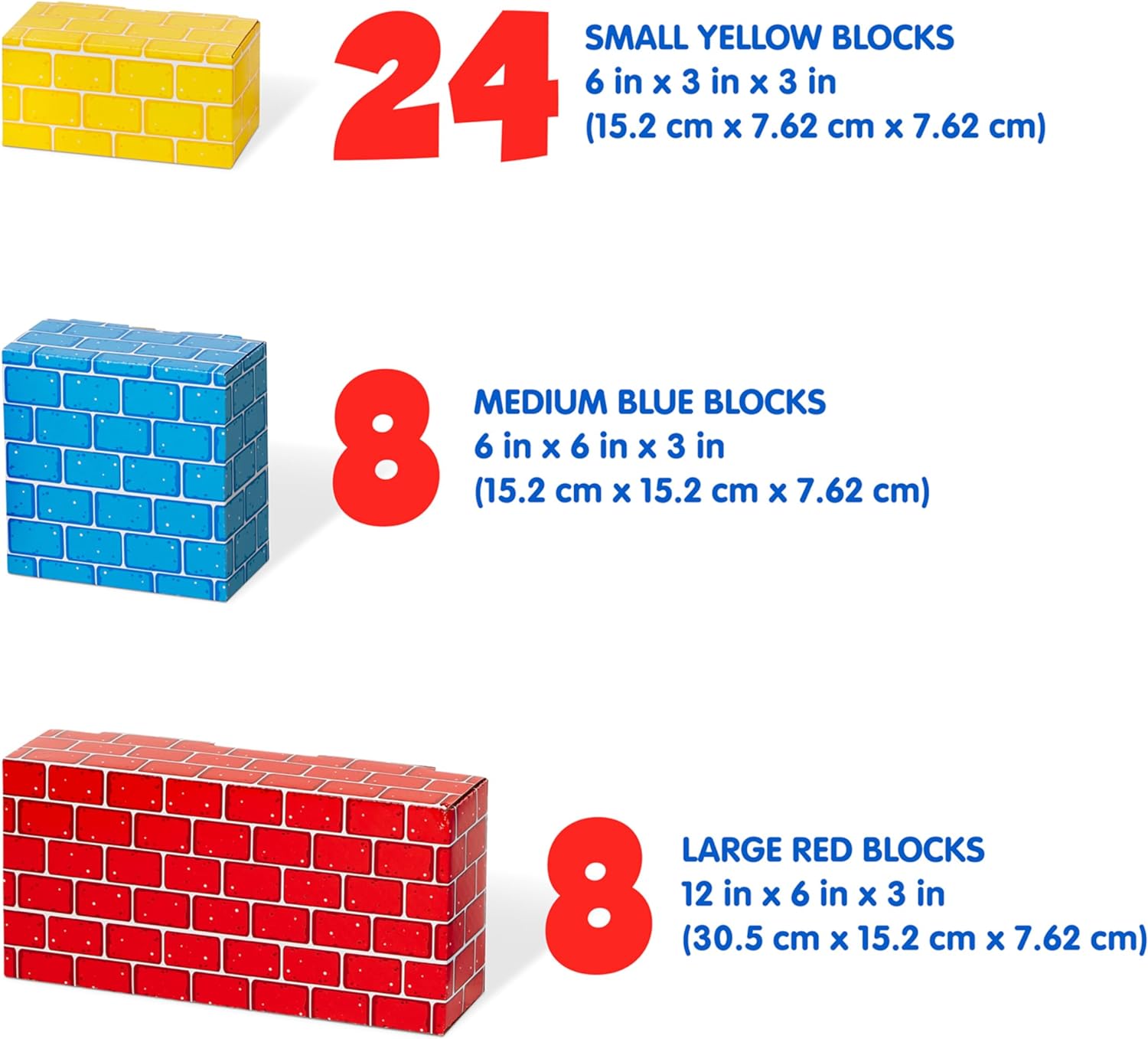Melissa & Doug Deluxe Jumbo Cardboard Blocks, 40Piece (E-Commerce Packaging) - image 4 of 8