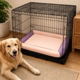 thumbnail image 5 of Indestructible Dog Bed Tough and Tear Proof Dog Crate Bed with Heavy-Duty -Backed Cover for Waterproof Outdoor Use Wipe Clean for Dogs up to 25 lbs, Dog Bed for Couch, Washable Pink Dog Bed Mats, 5 of 5