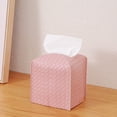 thumbnail image 2 of Funda para caja de pañuelos Zoocatia, piel sintética, rosa, para baño, 2 of 7