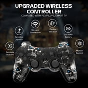 CHENGDAO Wireless Controller for PS3, 2 Pack Game Controller, 6-Axis Motion Sensor