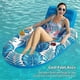 thumbnail image 5 of 140x90cm Swimming Pool Inflatable Maple Leaf Float Lounger PVC Water Bed with Cup Holder and Backrest, 5 of 5