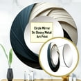 thumbnail image 3 of Designart "Geometric VORTEX I" Abstract Spirals Round Mirror Wall Decor Modern - Large Beige Round Bathroom Mirror - Round Mirror - 29" x 29", 3 of 6