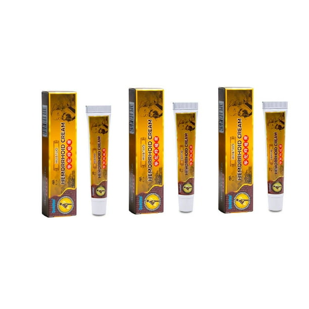 Edfrwws 3pcs Hemorrhoids Cream Powerful Pain Treatment Internal Piles