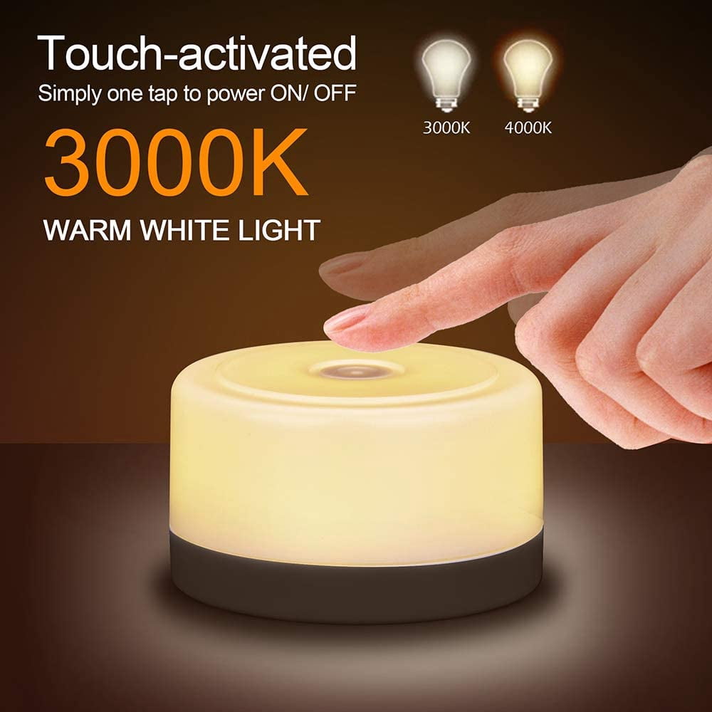 SHAANXIXIAN Nursery Night Light for Baby,Portable LED Touch Night Lamp for Kids & Adult,Dimmable Tap Light,Breastfeeding,Sleep Aid,USB Rechargeable Nursing Lamp,Warm Night Light,Soft Eye Caring,1Pack