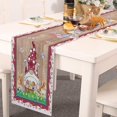 thumbnail image 4 of Camino de mesa feliz de Pascua YONGSHENG 13 x 70 in conejito gnomos huevos de Pascua, 4 of 5