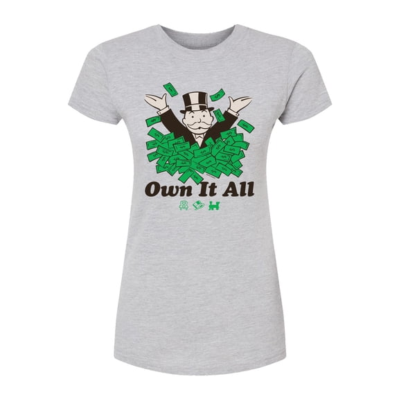 Monopoly - Own It All - Juniors Fitted Short Sleeve Graphic T-Shirt