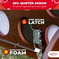 thumbnail image 4 of SWOOC Games - Giant Four in a Row (All Weather) Outdoor Game w/ Carrying Case - Noise Reducing - 60% Quieter - Giant Connect - 4 Game, 4 of 7