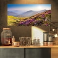 thumbnail image 1 of Magic Pink Flowers on Mountains - Landscape Photography Canvas Print, 1 of 3