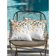 thumbnail image 4 of Waterproof Outdoor Throw Pillows with Inserts 18"x18" Set of 2,Orange Green Eucalyptus Leaves Soft Decorative Pillowcases for Bedroom,Fall Botanical Watercolor Pillow Covers for Sofa Living Room, 4 of 8