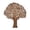 Brown Large Carved Scroll Tree Asymmetrical 71" x 3" x 79", variant on DecMode White Mango Wood Large Carved Tree Wall Decor with Scrollwork