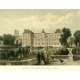 thumbnail image 2 of Allom, T. 32x26 White Modern Wood Framed Museum Art Print Titled - Garden- front of Luxembourg, Paris, 2 of 4