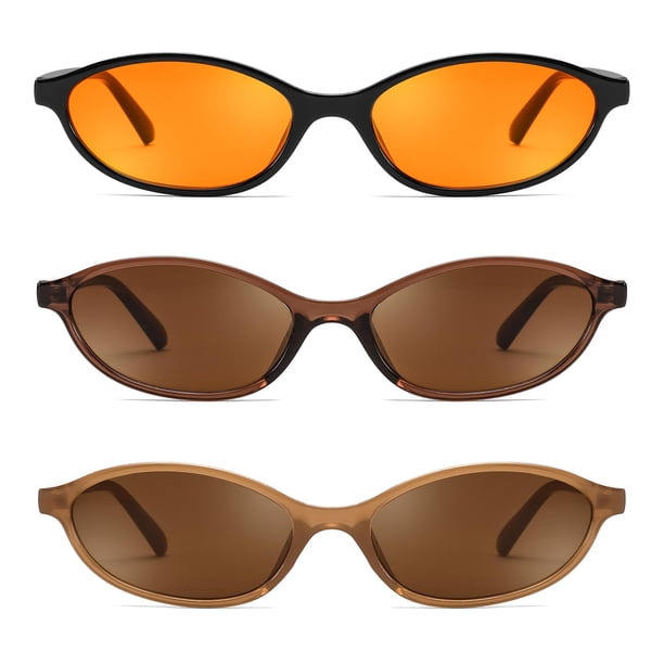 Gafas de sol FEISEDY retro ovaladas con diseño ojo de gato para mujer B0257