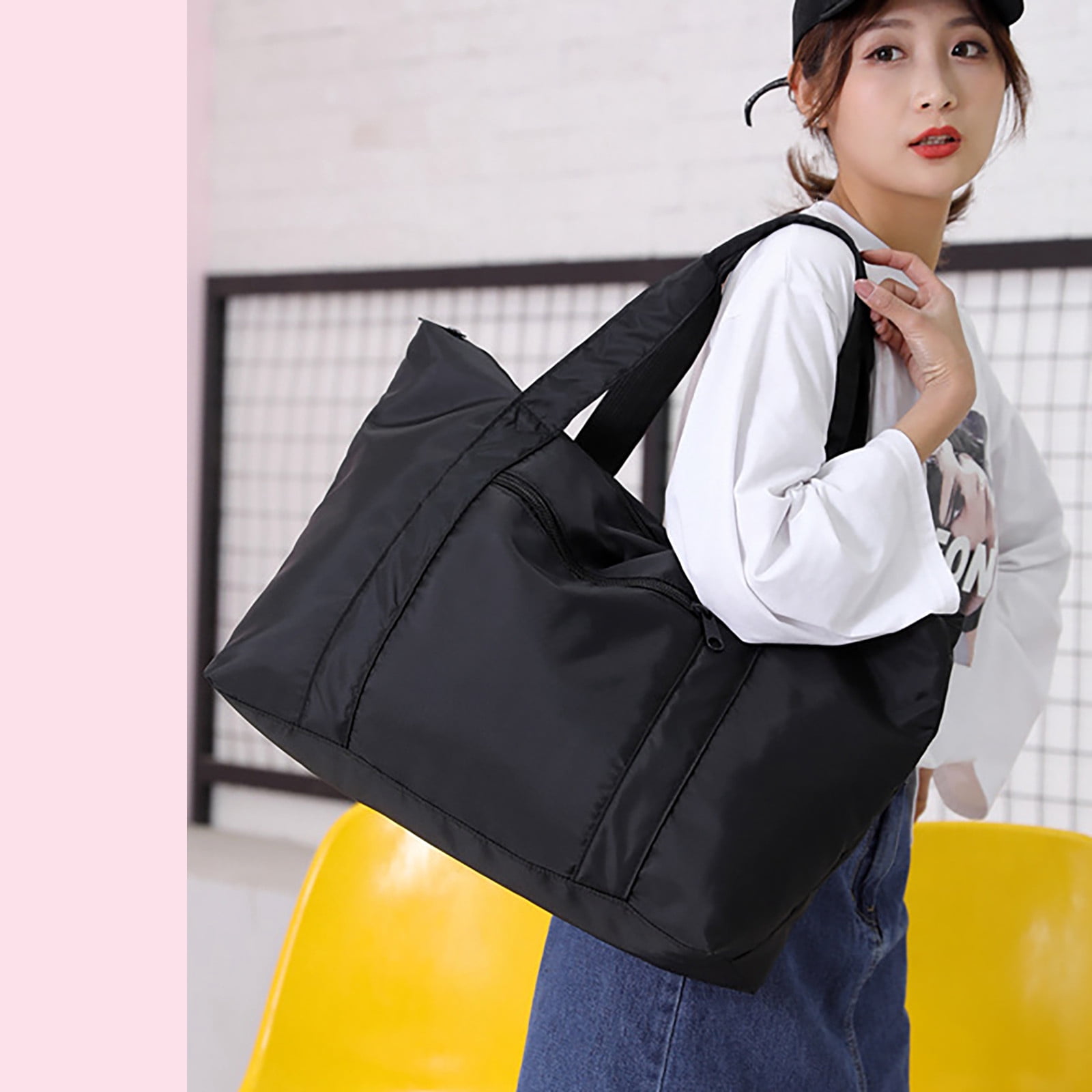 YUHAOTIN Tote Purse Crossbody New Nylon Cloth Men's and Women's Portable Large Capacity Travel Shoulder Bag Tote Purse with Compartments for Women Crossbody Tote Bags for Women
