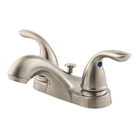 Pfister Pfirst Series 2-Handle 4u0022 Centerset Bathroom Faucet in Brushed Nickel