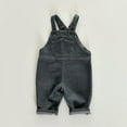 thumbnail image 4 of MEZZALL Child Stylish Girls Denim Overalls Versatile Casual Jumpsuit Toddler Kids Playwear Everyday Soft Comfortable Durable Overalls With Adjustable Straps Baby And Youth Relaxed Fit One-Pieces, 4 of 5