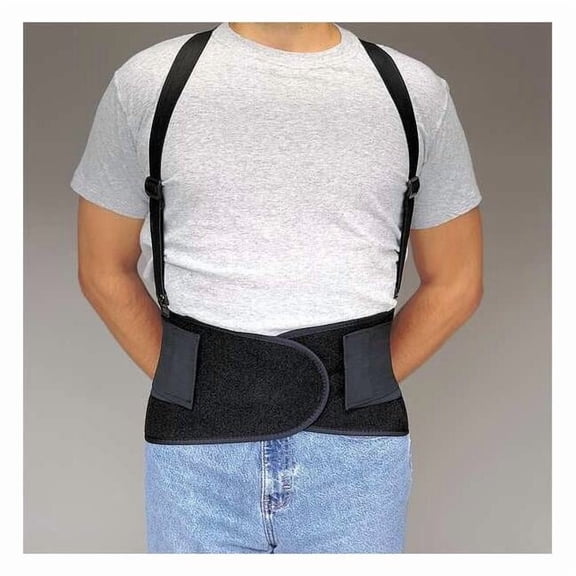 Allegro Industries Back Support,S,26in to 32in,Black 7176-01