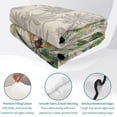 thumbnail image 4 of Full Quilt Set 78''x90'', Summer Tropical Leaves Lightweight Summer Bedspread Coverlet Set with 2 Pillow Shams, Green Palm Trees Botanical Breathable All Season Quilt Bedding for Bedroom/Guest Room, 4 of 9