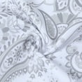 thumbnail image 7 of Vintage Window Curtains Damask Pattern Printed Curtains for Bathroom Window Light Filtering Tiers for Small Window, Grey, 27"X45", 2 pcs, 7 of 7
