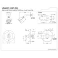 thumbnail image 2 of Kingston Brass VB4631PLSO Single-Handle Pressure Balanced Shower Faucet, Polished Chrome, 2 of 4