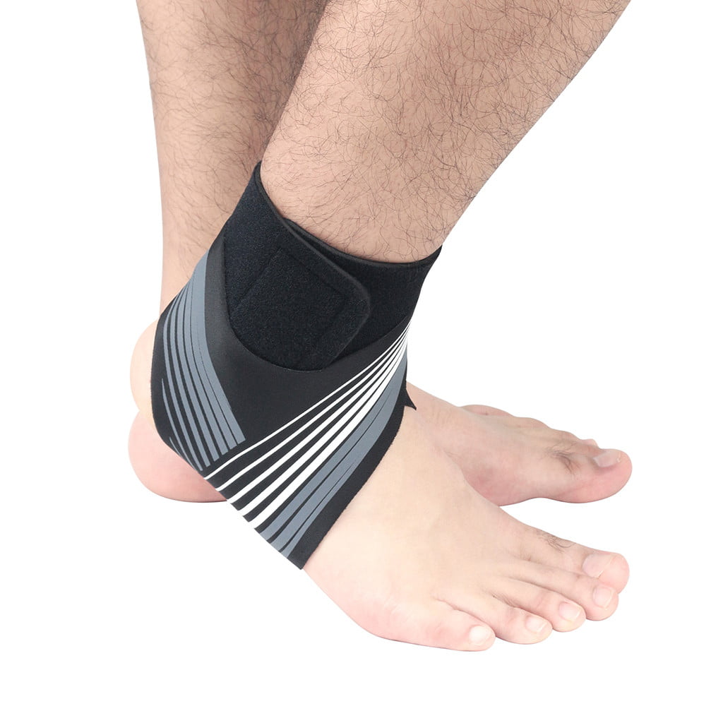 Sports Ankle Support Brace Sprain Strap Stabiliser Guard Pad Sock Foot ...
