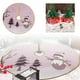 thumbnail image 2 of Faldón decorativo para árbol de Navidad con bordes dorados y estampado de Papá Noel. Delantal decorativo para la base del árbol de Navidad., 2 of 7