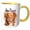 Yellow/White, variant on 3drose, Turkey Ready Nova Scotia Duck Tolling Retriever Dog for Thanksgiving, 11oz Two-tone Yellow Mug