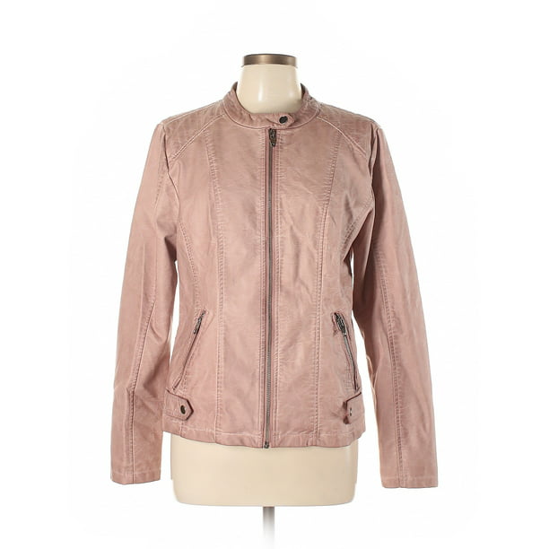 Sebby - Pre-Owned Sebby Collection Women's Size L Faux Leather Jacket ...