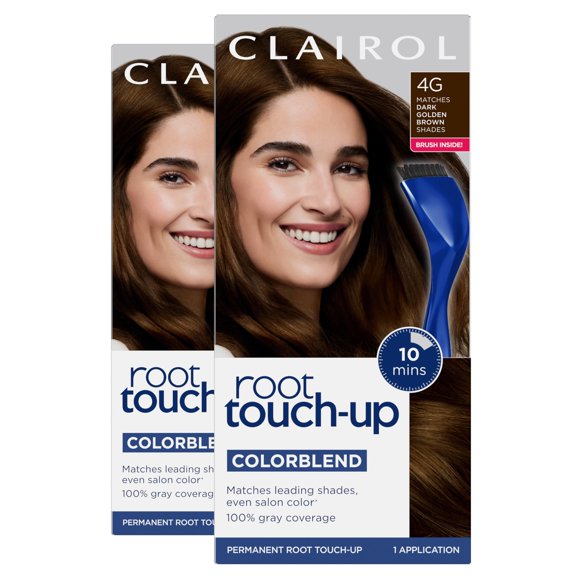 Tinte de pelo Clairol Root Touch-Up Permanent 4G Marrón Dorado Oscuro