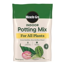 Miracle-Gro Indoor Potting Mix for All Plants, Use with Houseplants and More, 6 qt.