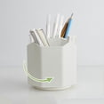 thumbnail image 4 of Rotating Pen Container Student Desk Organizer, Multi Compartment Pen Holder with Note Tray, 360 Degree Smooth Rotation Storage, Office S*chool Makeup Brush Holder Box, 4 of 8