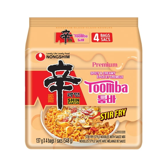 Nongshim Shin Ramyun Toomba, 137g x 4, Family Pack
