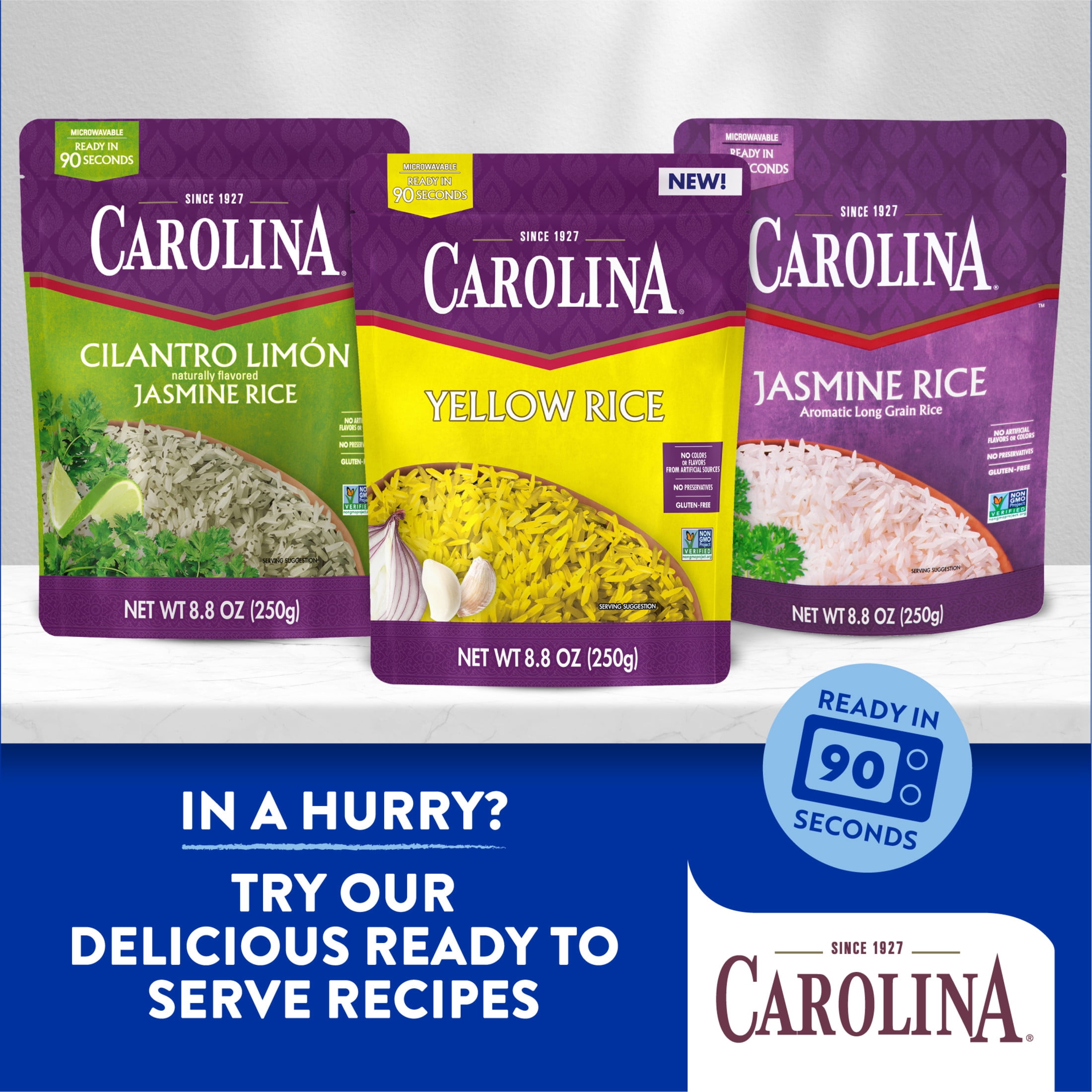 Carolina Basmati Rice, Fragrant Extra Long Grain, Gluten Free, 5 lb Bag