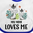 thumbnail image 4 of Inktastic Zebra My Mimi Loves Me Boys or Girls Baby Bib, 4 of 4