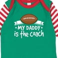 thumbnail image 4 of Inktastic Football My Daddy is the Coach Boys or Girls Long Sleeve Baby Bodysuit, 4 of 5