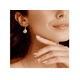 thumbnail image 4 of Pendientes Xtellar dorado Aretes Dorados Concha Elegantes Regalo, 4 of 4