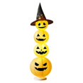 thumbnail image 2 of Light Up Stacked Pumpkin Tower Halloween Decoration – 41" Collapsible LED Pumpkin with Witch Hat, Battery Operated Glowing Porch Yard Indoor Fall Decor, 2 of 7